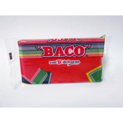 PLASTILINA MARQUETA BACO 140GRS ROJO