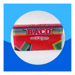 PLASTILINA MARQUETA BACO 140GRS ROJO