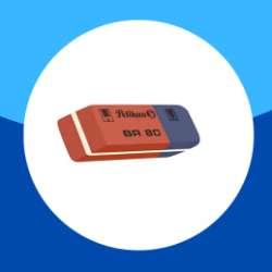 GOMA BR 80 PELIKAN AZUL ROJO