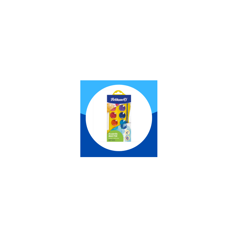 ACUARELAS MASTER PELIKAN CON 12PZ DE COLORES