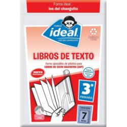 FORRO IDEAL LIBROS DE TEXTO 3AÑO CON 7PZ
