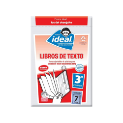 FORRO IDEAL LIBROS DE TEXTO 3AÑO CON 7PZ