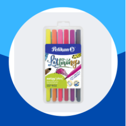 PLUMIN MARKANA PINCEL PELIKAN 12COLORES