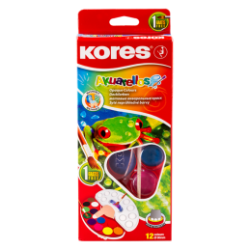 ACUARELAS KORES SET C/12CLS Y PINCEL