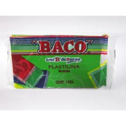 PLASTILINA MARQUETA BACO 140GRS VERDE CLARO