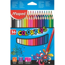 LAPICES DE COLORES MAPED DE MADERA 36 PIEZAS CARTON