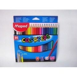COLORES MAPED DE MADERA COLOR´PEPS 24PZ