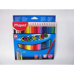 COLORES MAPED DE MADERA COLOR´PEPS 24PZ