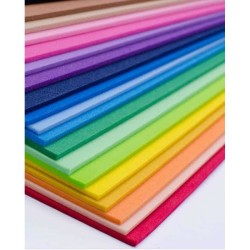FOAMY TAMAÑO CARTA LISO COLORES VARIAS
