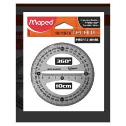 TRANSPORTADOR TECHNIC PRO 360 10CMS