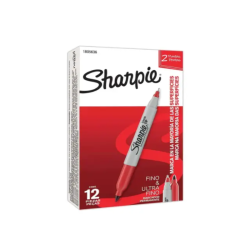 PLUMIN PERMANENTE SHARPIE TWIN TIP ROJO DOBLE PUNTA