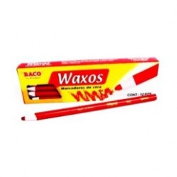 MARCADOR DE CERA BACO ROJO WAXOS