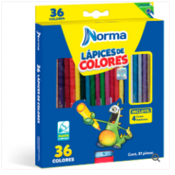 COLORES DE MADERA NORMA 36CLS LARGOS