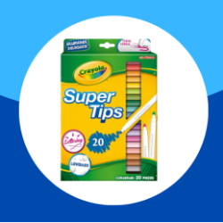 PLUMINES LAVABLES CRAYOLA 20 COLORES