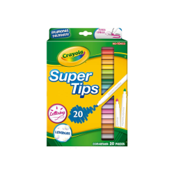 PLUMINES LAVABLES CRAYOLA 20 COLORES