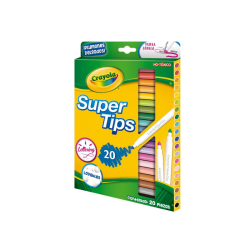 PLUMINES LAVABLES CRAYOLA 20 COLORES