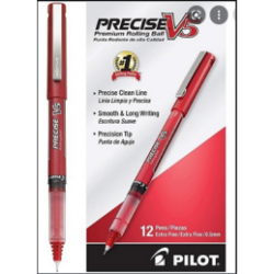 PLUMA BOLIGRAFO V5 PRECISE 0.5MM EXTRAFINO ROJO PILOT