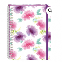 CUADERNO PROFESIONAL ESPIRAL DOBLE 100H C5MM FLORAL PRINTAFORM