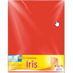 CARTULINA IRIS MATE 50X65CMS ROJA EUROMAC
