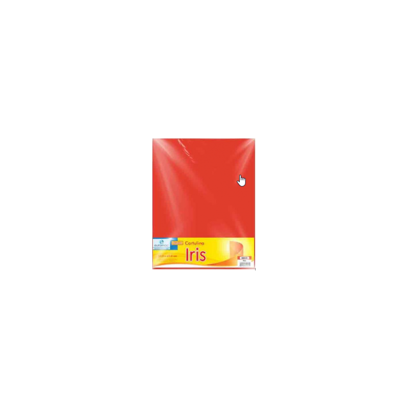 CARTULINA IRIS MATE 50X65CMS ROJA EUROMAC