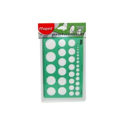 PLANTILLA MAPED DE CIRCULOS 21X13.5CMS
