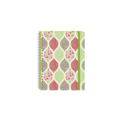 LIBRETA A6 PLUS FLORAL 100H RAYA PRINTAFORM
