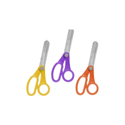 TIJERA ESCOLAR BARRILITO B60 PUNTA ROMA 5" (12.7 CMS) MANGO PLASTICO (PIEZA)