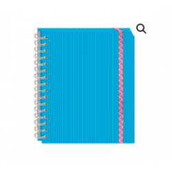 CUADERNO FRANCES ESPIRAL DOBLE 100H C7MM ARCOIRIS PRINTAFORM