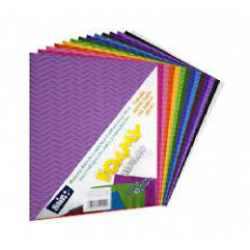 FOAMY CARTA ONDULADO COLORES SAIRA (PIEZA)