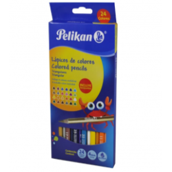 COLORES MADERA PELIKAN TRIANG 24PZ LARGOS