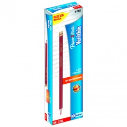 LAPIZ DE COLOR HEXAGONAL ROJO VERITHIN