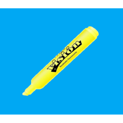 MARCADOR RESALTADOR AZOR PUNTA CINCEL AMARILLO VISTA VISION