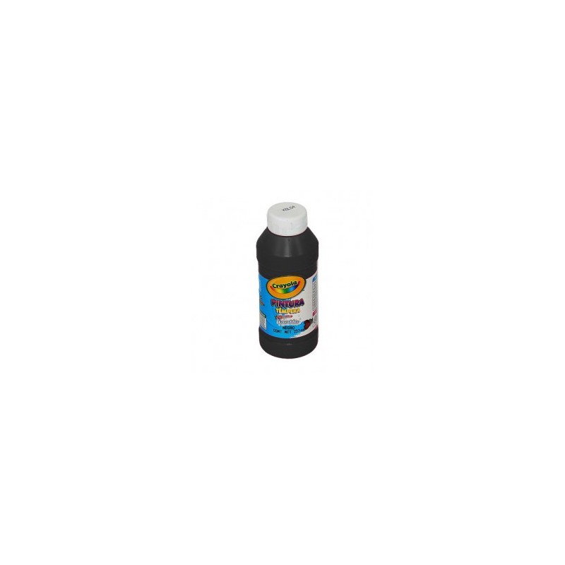 PINTURAS TEMPERA LAVABLE NEGRA 237ML