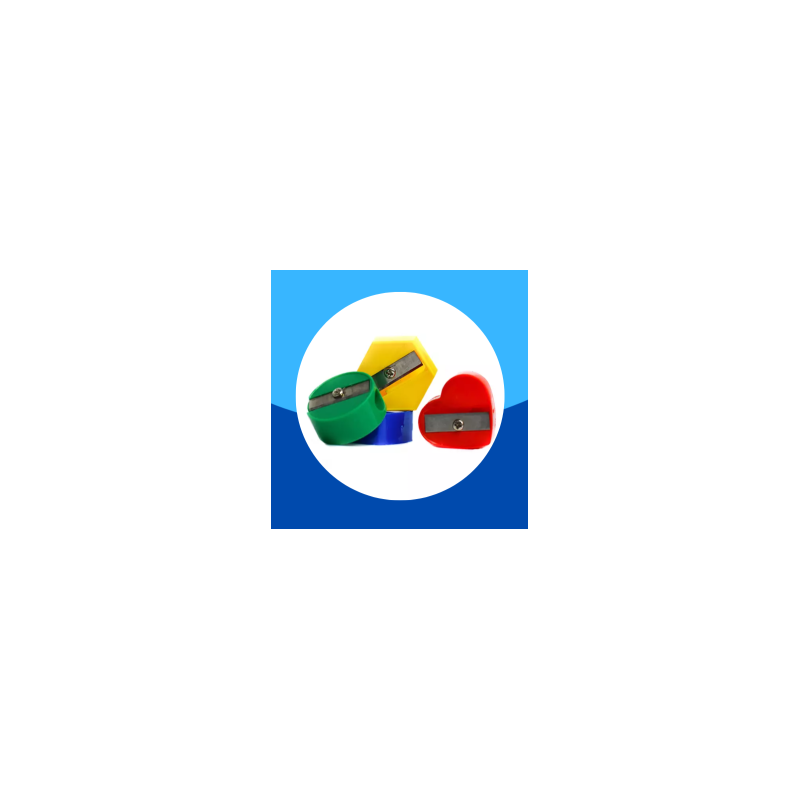 SACAPUNTAS DE PLASTICO ESCOLAR DELTA