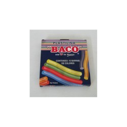PLASTILINA BACO 10 BARRAS COLORES SURTIDOS