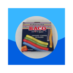 PLASTILINA BACO 10 BARRAS COLORES SURTIDOS