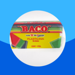 PLASTILINA MARQUETA BACO DE 140GRS AMARILLO