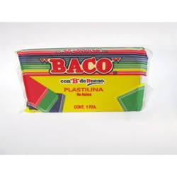 PLASTILINA MARQUETA BACO DE 140GRS AMARILLO