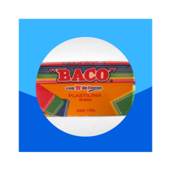 PLASTILINA MARQUETA BACO 140GRS NARANJA