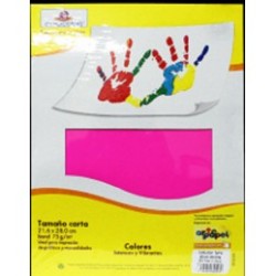 PAPEL BOND CARTA  ARCOIRIS C/100 COLOR VIBRANTE EUROCOLOR