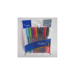 BOLIGRAFO AZOR PIN POINT PUNTO FINO 0.7mm 10PZ COLORES