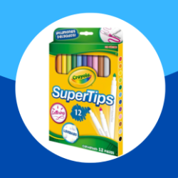 PLUMINES DELGADOS LAVABLES 12CLS CRAYOLA