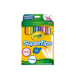 PLUMINES DELGADOS LAVABLES 12CLS CRAYOLA