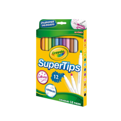 PLUMINES DELGADOS LAVABLES 12CLS CRAYOLA