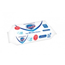 TOALLAS HUMEDAS ANTIBACTERIALES ESCUDO C/50PZ