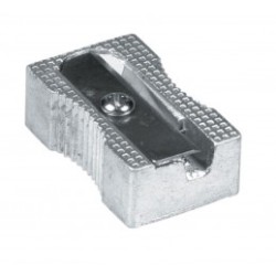 SACAPUNTAS METALICO BARRILITO RECTANGULAR