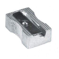 SACAPUNTAS METALICO BARRILITO RECTANGULAR