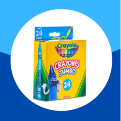 CRAYONES JUMBO CRAYOLA CON 24 COLORES