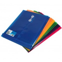 SOBRES META OFFICE POLIPROPILENO CARTA VERTICAL C/HILO COLORES