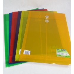 SOBRES META OFFICE POLIPROPILENO OXFORD OFICIO VERTICAL C/HILO COLORES